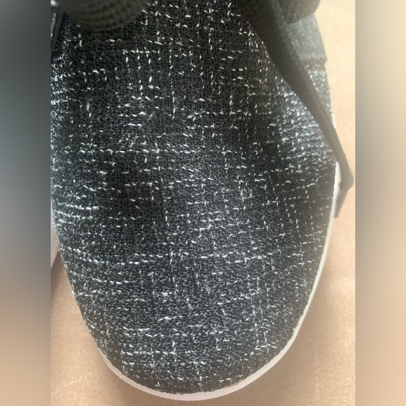 Slip On Sneakers Skater Shoes Two Tone Black & White Rubber Sole Size 7.5” NWOT - Picture 7 of 8